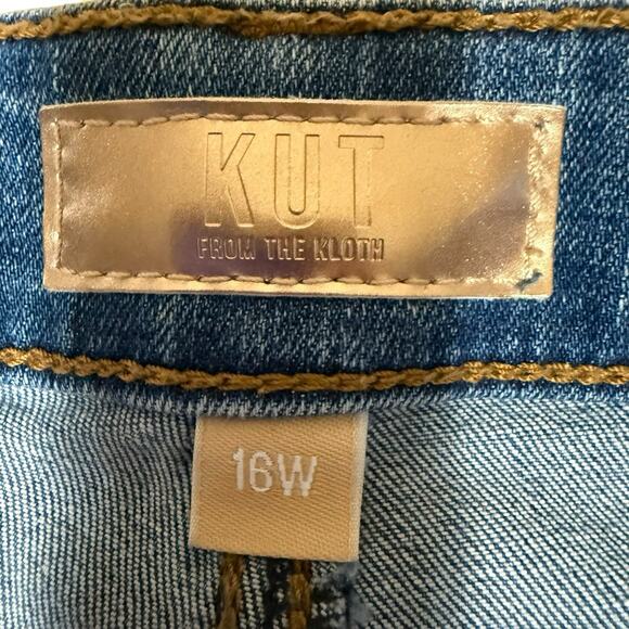 Kut From The Kloth Jeans Women's Catherine Boyfriend Sz 16 W High Rise Comfort - Picture 4 of 8